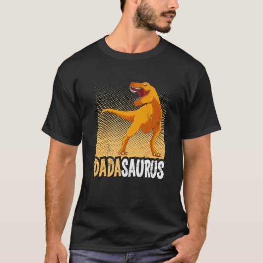 T-shirt Dadasaurus Papa Pour Être Papasaurus (Devant)