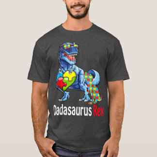 T-shirt Dadasaurus Papa Rex Autisme Fierté Papa Fa