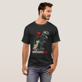 T-shirt Dadasaurus Papa Rex Autisme Papa Fier (Devant entier)