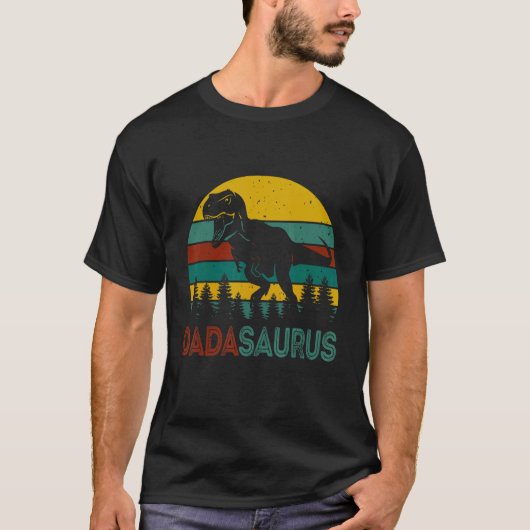 T-shirt Dadasaurus Rex Dinosaur Dada Saurus Family Matchin (Devant)
