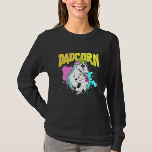 T-shirt Dadcorn Dadacorn Papa Papa Papa Papa Père Grand-pè