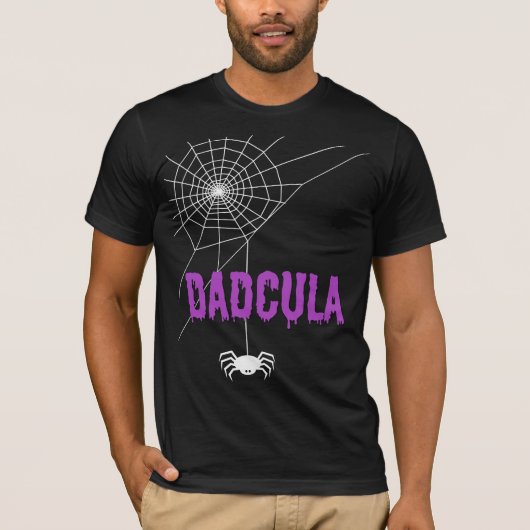 T-shirt Dadcula Dripping Blood Font and Spider (Devant)