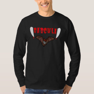 T-shirt Dadcula Papa Daddy Dracula Costume de Monstre Faci