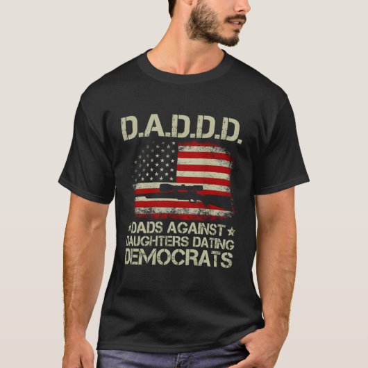 T-shirt Daddd Armes À Feu Contre Les Filles En Rencontre A (Devant)