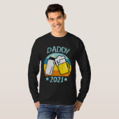T-shirt Daddy 2021 Father Baby Birth Men  Dad (Devant entier)