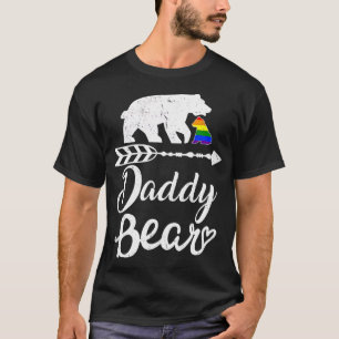 T-shirt Daddy Bear LGB Rainbow Pride Gay Lesbian