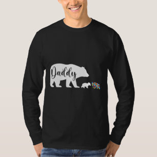 T-shirt Daddy Bear Sensibilisation sur l'autisme Amour Sou