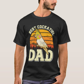 T-shirt Daddy Best Cockatiel Papa Parakeet Bird Cockatiel