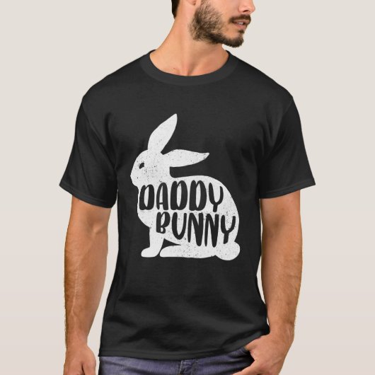 T-shirt Daddy Bunny Cute Matching Family Easter (Devant)