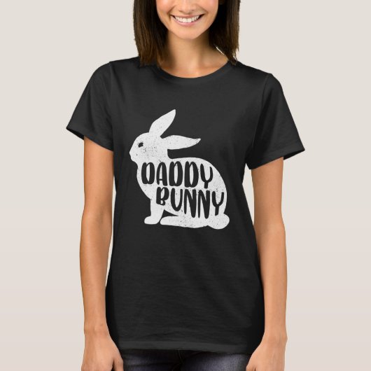 T-shirt Daddy Bunny Cute Matching Family Easter (Devant)