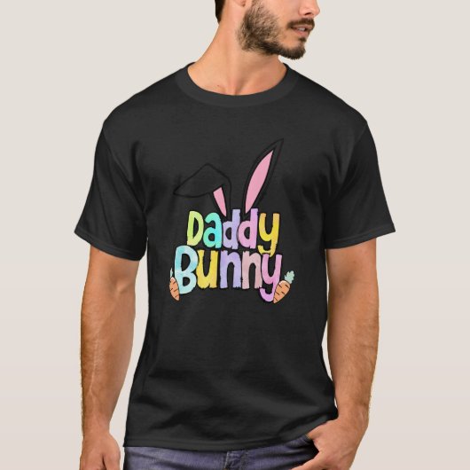 T-shirt Daddy Bunny Easter Day One Hoppy Daddy Easter (Devant)