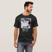 T-shirt Daddy cat since Photo cute cat (Devant entier)