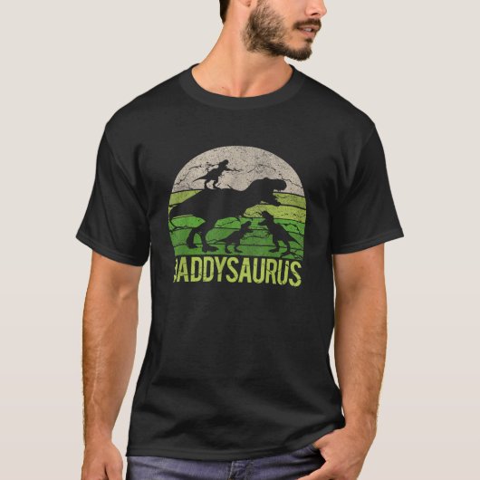 T-shirt Daddy Dinosaur Daddysaurus 3 enfant 3 enfant Cadea (Devant)
