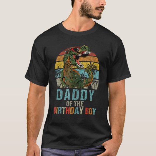T-shirt Daddy Dinosaur De La Famille D'Apparition Des Garç (Devant)