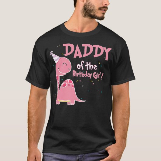 T-shirt Daddy Dinosaur Family Matching Dinosaur Birthday G (Devant)