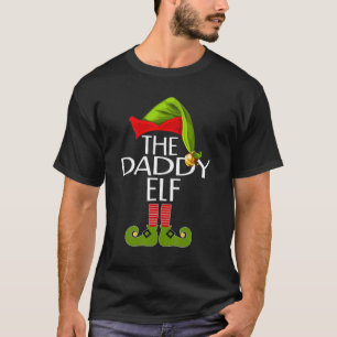 T-shirt Daddy Elf Family Group Correspondance Christmas Pa