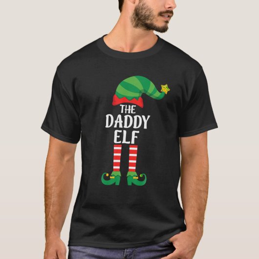 T-shirt Daddy Elf Matching Family Group Christmas Party T (Devant)