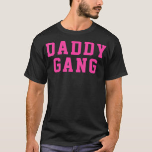 T-shirt Daddy Gang Pink Crew