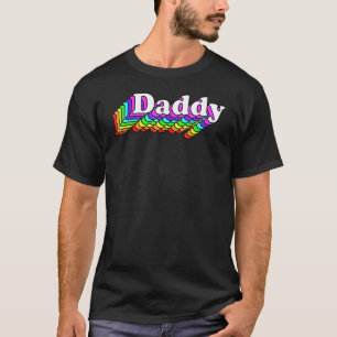 T-shirt Daddy Gay Daddy Bear Retro Lgbt Rainbow Lgbtq Prid