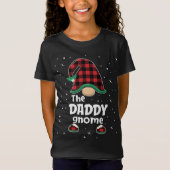 T-Shirt Daddy Gnome Buffalo Plaid Matching Christmas Pajam (Devant)