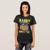 T-shirt Daddy Of The Little Monster 1st Birthday Boy Party (Devant entier)