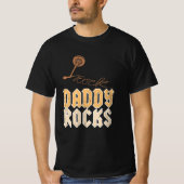 T-shirt Daddy Rocks - Cadeau Pour Papa (Devant)