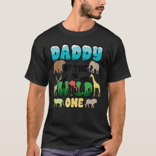 T-shirt Daddy Safari 1er anniversaire de Wild One Zoo Jung