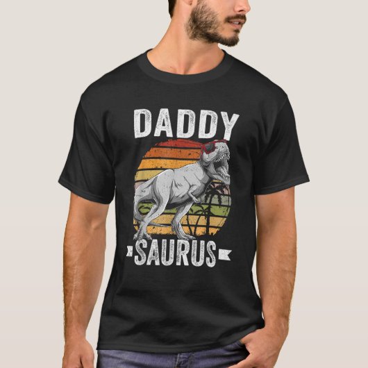 T-shirt Daddy Saurus Dinosaur Daddysaurus Famille Correspo (Devant)