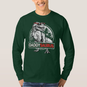 T-shirt Daddy Saurus T Rex Dinosaur Hommes Fête des pères