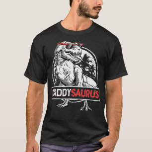 T-shirt Daddy Saurus T Rex Dinosaur Hommes Fête des pères
