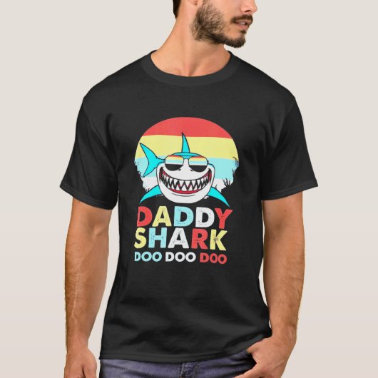 T-shirt Daddy Shark Doo Doo Doo (Devant)