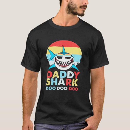 T-shirt Daddy Shark Doo Doo Doo (Devant)
