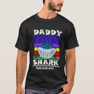 T-shirt  daddy shark doo doo doo , Cool Gift For Dad, Fath