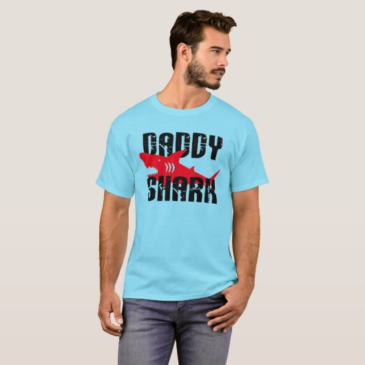 T-shirt Daddy Shark Worn Graphic (Devant entier)