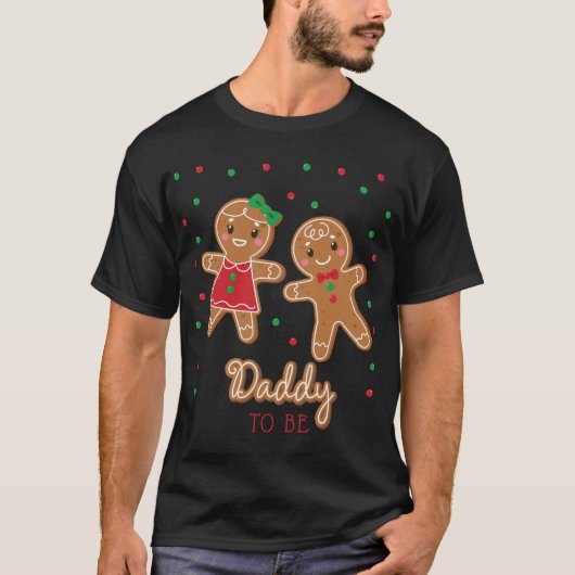 T-shirt Daddy To Be Gender Reveal Gingerbread T Shirt (Devant)