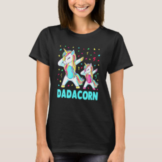 T-shirt Daddy Unicorn Daddycorn Father's Day Dad Men Birth