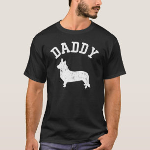 T-shirt Daddy Welsh Corgi Cardigan Idées Vintages Pour Pap