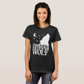 T-shirt Daddy Wolf Wolf Pack Wolf Family Matching Family O (Devant entier)
