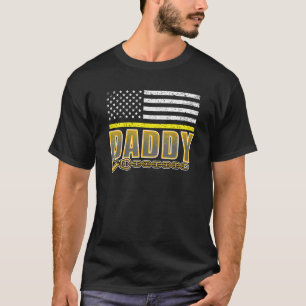 T-shirt Daddy Yellow Thin Line 911 Police Dispatcher Tow T