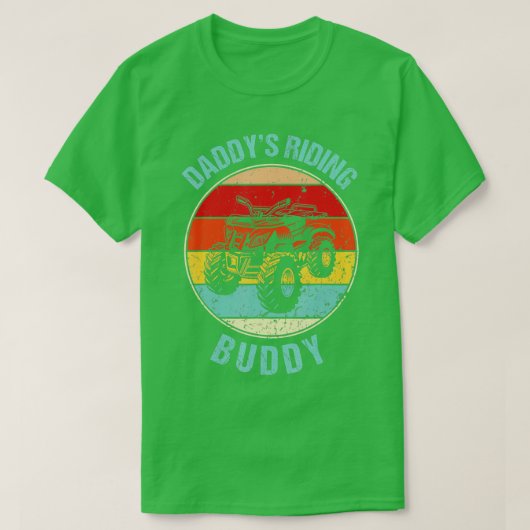 T-shirt Daddys chevauchant Buddy Père Son Rouant VTT père (Design devant)