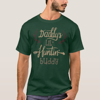 T-shirt Daddys Lil Chasse Buddy Enfants Chasse Deer Antler