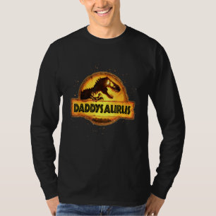 T-shirt Daddysaurus Cool Pour Papa Père Amour Rex Dinosaur
