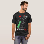 T-shirt Daddysaurus Daddy Rex Sensibilisation à l'autisme (Devant entier)