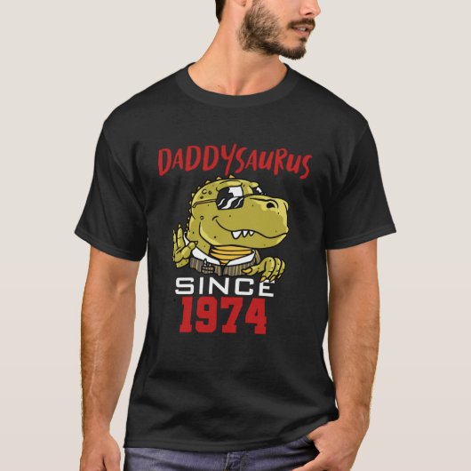 T-shirt Daddysaurus depuis 1974 (Devant)