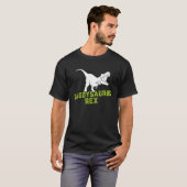 T-shirt Daddysaurus Rex 2 Enfants Coucher De Soleil Pour F (Devant entier)