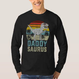 T-shirt Daddysaurus Rex Dinosaur Daddy Saurus Family Match