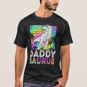 T-shirt Daddysaurus Rex Dinosaur Daddy Saurus Family Match