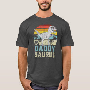 T-shirt Daddysaurus T Rex Dinosaur Daddy Famille Saurus