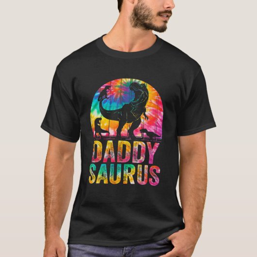 T-shirt Daddysaurus T Rex Dinosaur Daddy Saurus Famille Ma (Devant)