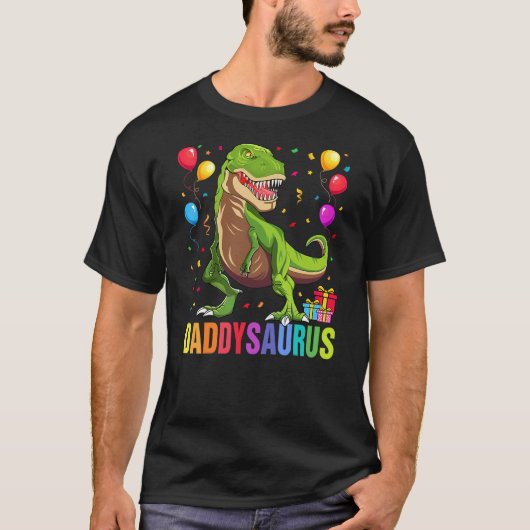 T-shirt Daddysaurus T Rex Dinosaur Daddy Saurus Family Mat (Devant)